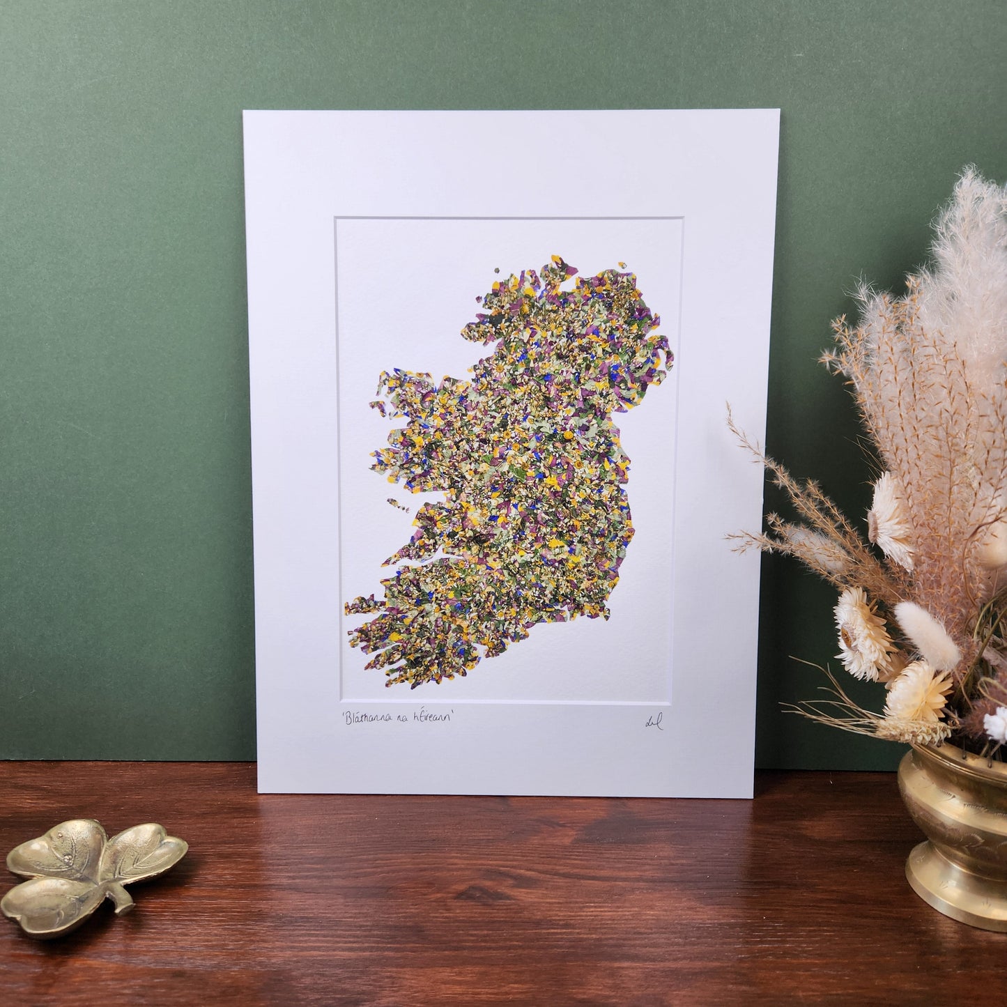 SIÓG Botanicals Product 12" x 16" Mounted Print 'Bláthanna na hÉireann' Native Flowers of Ireland Art Print