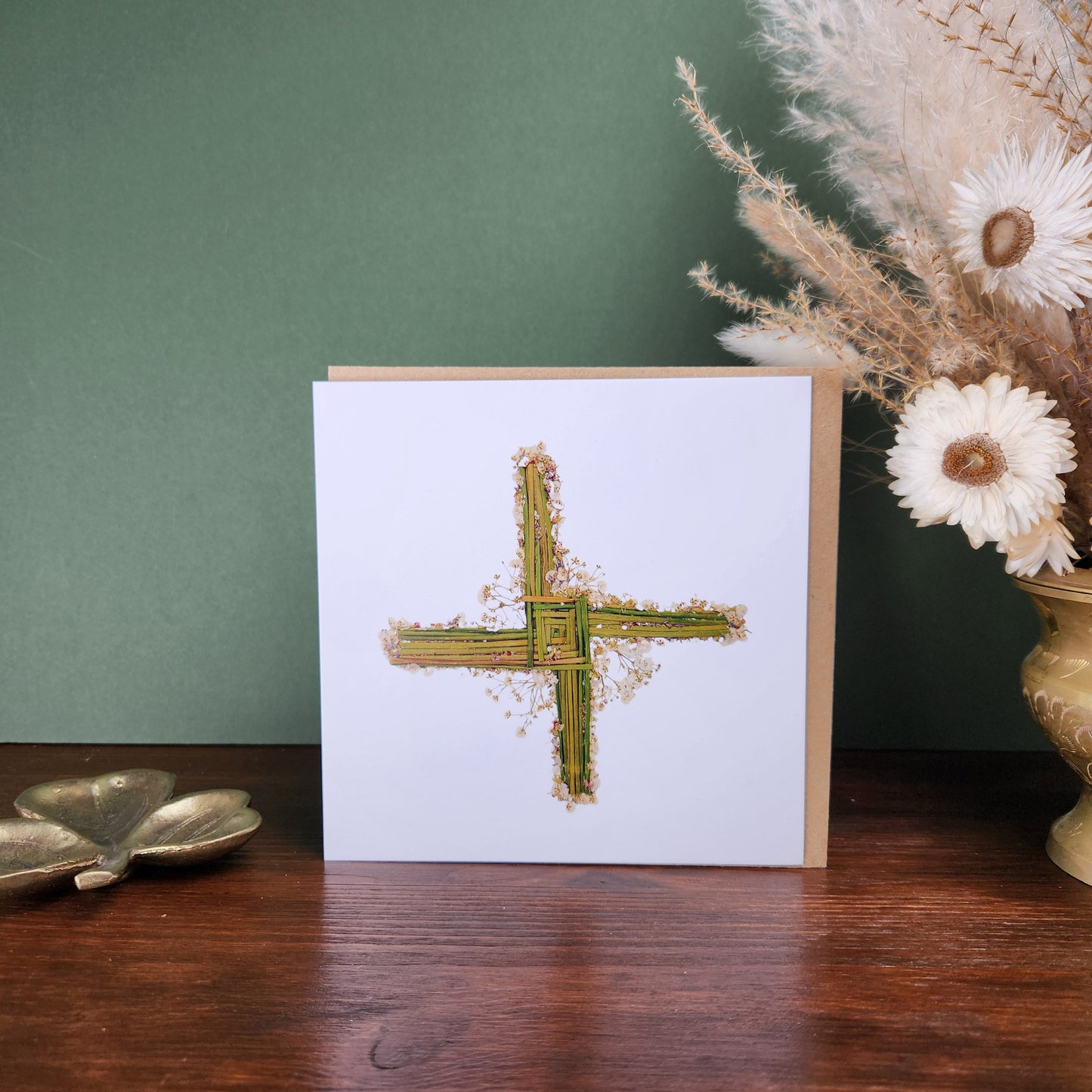 SIÓG Botanicals Product 'Bríd' Saint Brigid's Cross Greeting Card