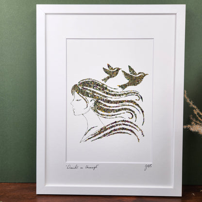 SIÓG Botanicals Product 'Dreoilín an Churraigh' Curragh Wren Art Print